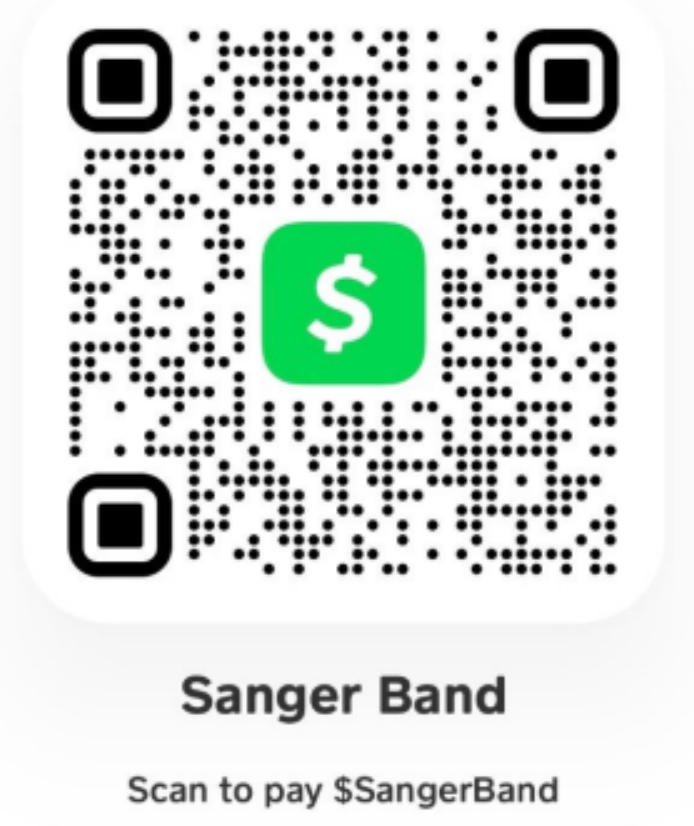Scan to pay $SangerBand on Cash App